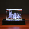 Picture of Personalized 2D or 3D Crystal Photo Keychain Gift in Heart Crystal - Custom Photo Keychain - Pet Lover Gift