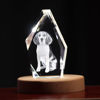Picture of Personalized 2D or 3D Crystal Photo Keychain Gift in Heart Crystal - Custom Photo Keychain - Pet Lover Gift