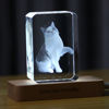Picture of Personalized 2D or 3D Crystal Photo Keychain Gift in Heart Crystal - Custom Photo Keychain - Pet Lover Gift