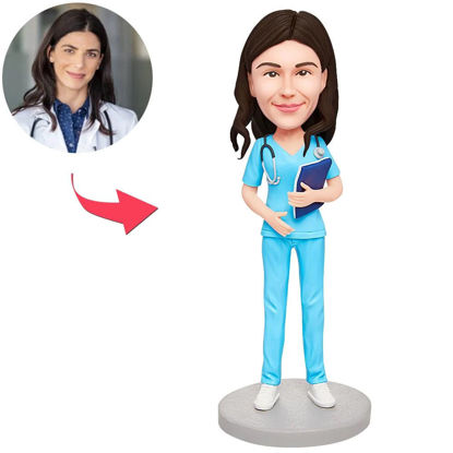 Picture of Custom Bobbleheads: Female Obstetrician and Gynecologist| Personalized Bobbleheads for the Special Someone as a Unique Gift Idea｜Best Gift Idea for Birthday, Christmas, Thanksgiving etc.
