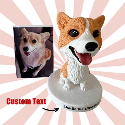 Picture of Custom Bobbleheads: Funny Puppy | Personalized Bobbleheads for the Special Someone as a Unique Gift Idea｜Best Gift Idea for Birthday, Christmas, Thanksgiving etc.