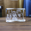 Picture of Personalized 2D or 3D Crystal Photo Keychain Gift in Heart Crystal - Custom Photo Keychain - Pet Lover Gift