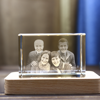 Picture of Personalized 2D or 3D Crystal Photo Keychain Gift in Heart Crystal - Custom Photo Keychain - Pet Lover Gift