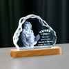 Picture of Personalized 2D or 3D Crystal Photo Keychain Gift in Heart Crystal - Custom Photo Keychain - Pet Lover Gift