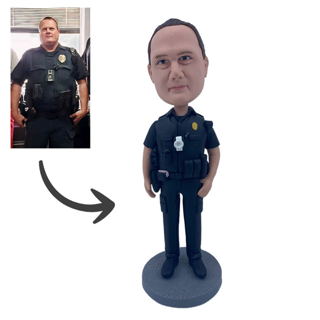 Picture of Custom Bobbleheads:  Policeman | Personalized Bobbleheads for the Special Someone as a Unique Gift Idea｜Best Gift Idea for Birthday, Christmas, Thanksgiving etc.