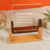 Picture of Custom Photo Crystal Night Light: Personalized Crystal Photo Frame With A Warm Color Light Base