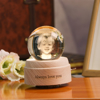 Picture of 3D Laser Crystal Ball - Laser Etched Photo in a Ball Crystal  Memory Gifts For Dad Mom Children Parents