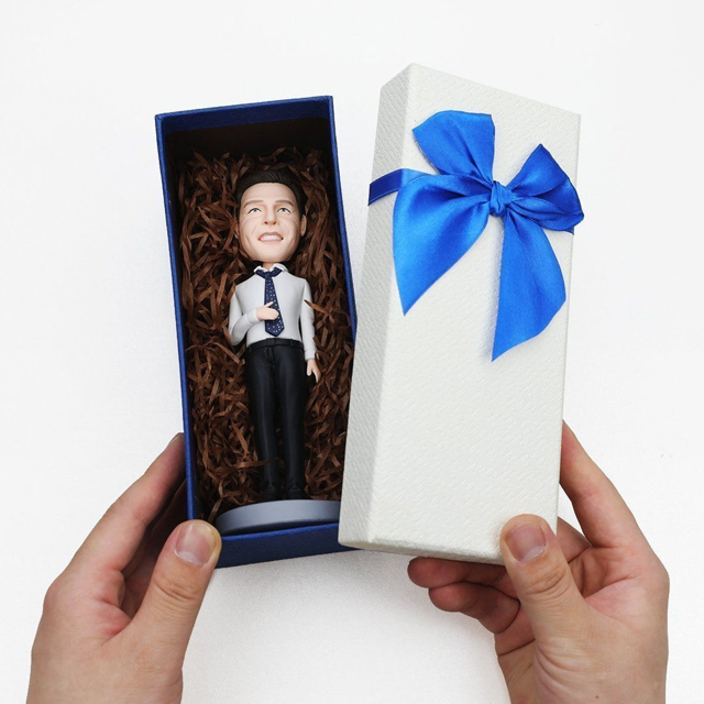 Picture of Custom Bobbleheads:  Man Holding Cup| Personalized Bobbleheads for the Special Someone as a Unique Gift Idea｜Best Gift Idea for Birthday, Christmas, Thanksgiving etc.