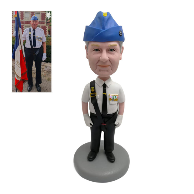 Picture of Custom Bobbleheads:  Man In Uniform| Personalized Bobbleheads for the Special Someone as a Unique Gift Idea｜Best Gift Idea for Birthday, Christmas, Thanksgiving etc.