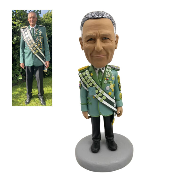 Picture of Custom Bobbleheads:  Officer Man | Personalized Bobbleheads for the Special Someone as a Unique Gift Idea｜Best Gift Idea for Birthday, Christmas, Thanksgiving etc.