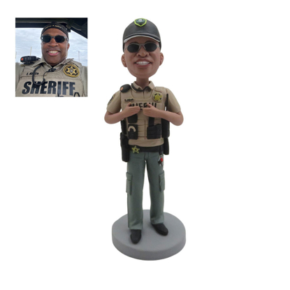 Picture of Custom Bobbleheads:  Sheriff | Personalized Bobbleheads for the Special Someone as a Unique Gift Idea｜Best Gift Idea for Birthday, Christmas, Thanksgiving etc.