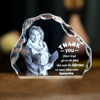 Picture of Personalized 2D or 3D Crystal Photo Keychain Gift in Heart Crystal - Custom Photo Keychain - Pet Lover Gift