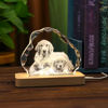 Picture of Personalized 2D or 3D Crystal Photo Keychain Gift in Heart Crystal - Custom Photo Keychain - Pet Lover Gift