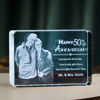 Picture of Personalized 2D or 3D Crystal Photo Keychain Gift in Heart Crystal - Custom Photo Keychain - Pet Lover Gift