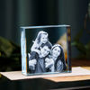 Picture of Personalized 2D or 3D Crystal Photo Keychain Gift in Heart Crystal - Custom Photo Keychain - Pet Lover Gift
