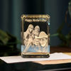 Picture of Personalized 2D or 3D Crystal Photo Keychain Gift in Heart Crystal - Custom Photo Keychain - Pet Lover Gift