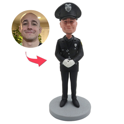 Picture of Custom Bobbleheads:  Policeman | Personalized Bobbleheads for the Special Someone as a Unique Gift Idea｜Best Gift Idea for Birthday, Christmas, Thanksgiving etc.