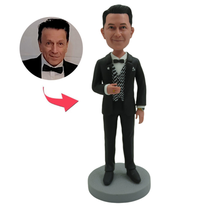 Picture of Custom Bobbleheads:  Gentleman  | Personalized Bobbleheads for the Special Someone as a Unique Gift Idea｜Best Gift Idea for Birthday, Christmas, Thanksgiving etc.