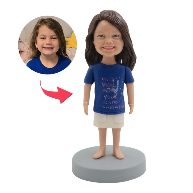 Picture of Custom Bobbleheads:  Girl Doll | Personalized Bobbleheads for the Special Someone as a Unique Gift Idea｜Best Gift Idea for Birthday, Christmas, Thanksgiving etc.