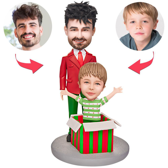 Picture of Custom Bobbleheads: Daddy's Gift Personalized Gift Bobbleheads | Personalized Bobbleheads for the Special Someone as a Unique Gift Idea｜Best Gift Idea for Birthday, Christmas, Thanksgiving etc.