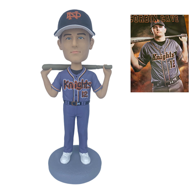 Picture of Custom Bobbleheads:  Baseball Player | Personalized Bobbleheads for the Special Someone as a Unique Gift Idea｜Best Gift Idea for Birthday, Christmas, Thanksgiving etc.