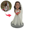 Picture of Custom Bobbleheads:  Beautiful bride | Personalized Bobbleheads for the Special Someone as a Unique Gift Idea｜Best Gift Idea for Birthday, Christmas, Thanksgiving etc.