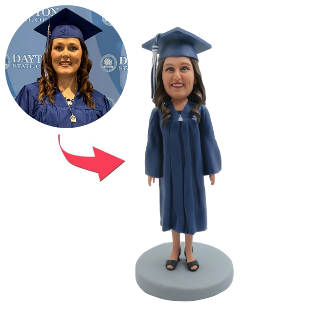 Picture of Custom Bobbleheads:  University Graduate | Personalized Bobbleheads for the Special Someone as a Unique Gift Idea｜Best Gift Idea for Birthday, Christmas, Thanksgiving etc.