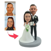 Picture of Custom Bobbleheads: A Nice Wedding Couple  Bobbleheads | Personalized Bobbleheads for the Special Someone as a Unique Gift Idea｜Best Gift Idea for Birthday, Christmas, Thanksgiving etc.