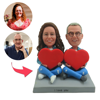 Picture of Custom Bobbleheads: Warm Couple  Bobbleheads | Personalized Bobbleheads for the Special Someone as a Unique Gift Idea｜Best Gift Idea for Birthday, Christmas, Thanksgiving etc.