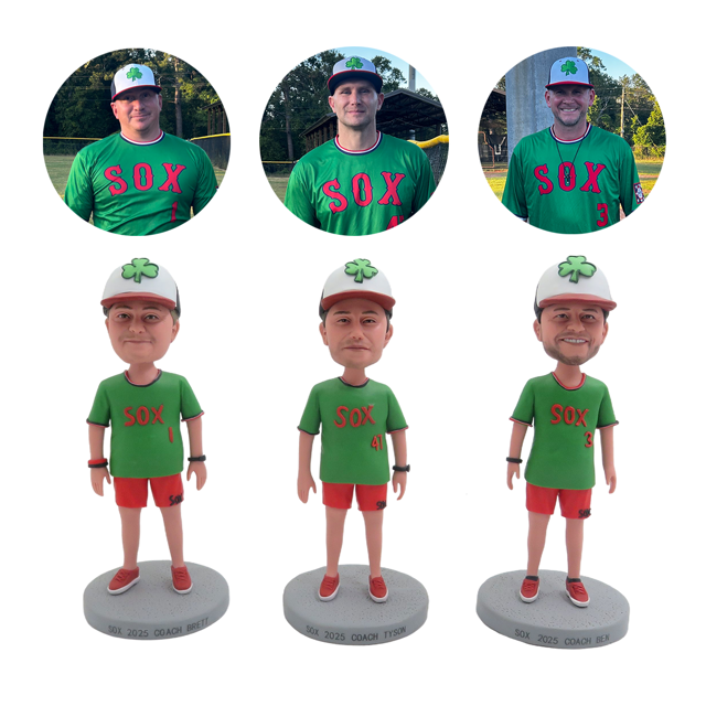 Picture of Custom Bobbleheads: Coach in uniform Bobbleheads | Personalized Bobbleheads for the Special Someone as a Unique Gift Idea｜Best Gift Idea for Birthday, Christmas, Thanksgiving etc.