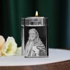 Picture of Personalized 2D or 3D Crystal Photo Keychain Gift in Heart Crystal - Custom Photo Keychain - Pet Lover Gift