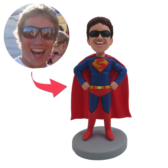 Picture of Custom Bobbleheads: Superhero female | Personalized Bobbleheads for the Special Someone as a Unique Gift Idea｜Best Gift Idea for Birthday, Christmas, Thanksgiving etc.