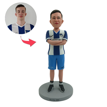 Picture of Custom Bobbleheads: Soccer Player | Personalized Bobbleheads for the Special Someone as a Unique Gift Idea｜Best Gift Idea for Birthday, Christmas, Thanksgiving etc.