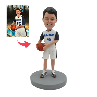 Picture of Custom Bobbleheads: Basketball Player In Uniform | Personalized Bobbleheads for the Special Someone as a Unique Gift Idea｜Best Gift Idea for Birthday, Christmas, Thanksgiving etc.