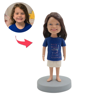 Picture of Custom Bobbleheads:  Girl Doll | Personalized Bobbleheads for the Special Someone as a Unique Gift Idea｜Best Gift Idea for Birthday, Christmas, Thanksgiving etc.