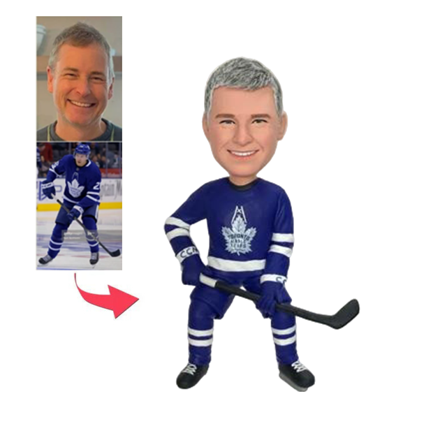 Picture of Custom Bobbleheads: Hockey Player  | Personalized Bobbleheads for the Special Someone as a Unique Gift Idea