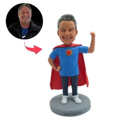 Picture of Custom Bobbleheads: Supermale | Personalized Bobbleheads for the Special Someone as a Unique Gift Idea｜Best Gift Idea for Birthday, Christmas, Thanksgiving etc.