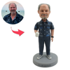 Picture of Custom Bobbleheads:  Man in Vacation| Personalized Bobbleheads for the Special Someone as a Unique Gift Idea｜Best Gift Idea for Birthday, Christmas, Thanksgiving etc.