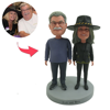 Picture of Custom Bobbleheads: Lovers in Matching Outfits| Personalized Bobbleheads for the Special Someone as a Unique Gift Idea｜Best Gift Idea for Birthday, Christmas, Thanksgiving etc.