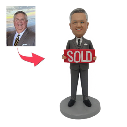 Picture of Custom Bobbleheads: Real Estate Agent | Personalized Bobbleheads for the Special Someone as a Unique Gift Idea