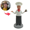 Picture of Custom Bobbleheads: Male Chef With Blonde Hair| Personalized Bobbleheads for the Special Someone as a Unique Gift Idea｜Best Gift Idea for Birthday, Christmas, Thanksgiving etc.