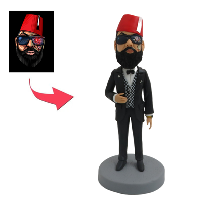 Picture of Custom Bobbleheads: Magician | Personalized Bobbleheads for the Special Someone as a Unique Gift Idea｜Best Gift Idea for Birthday, Christmas, Thanksgiving etc.