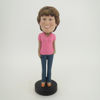 Picture of Custom Bobblehead Doll: Woman with Pink Clothes