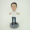 Picture of Custom Bobblehead Doll: Casual Man Ready To Hug