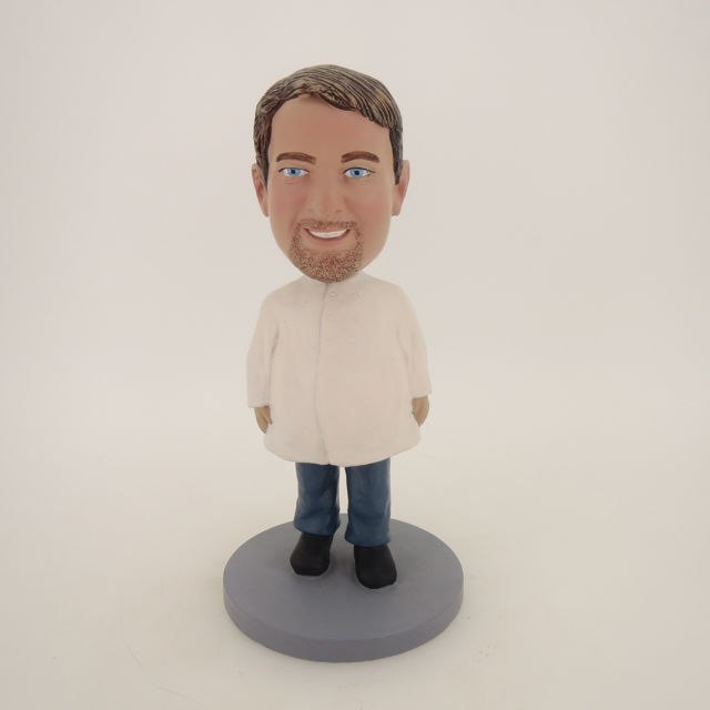 Picture of Custom Bobblehead Doll: Man In Bigger White Coat