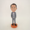 Picture of Custom Bobblehead Doll: Man In Gray Suit