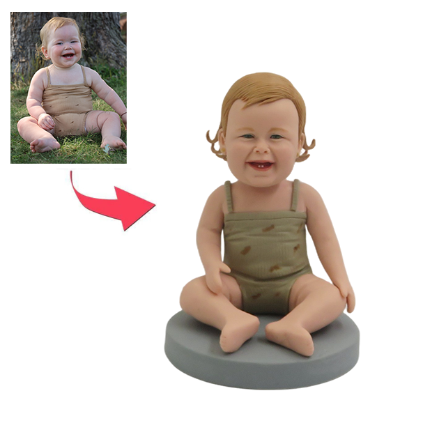 Picture of Custom Bobbleheads: Happy Fat Baby | Personalized Bobbleheads for the Special Someone as a Unique Gift Idea｜Best Gift Idea for Birthday, Christmas, Thanksgiving etc.