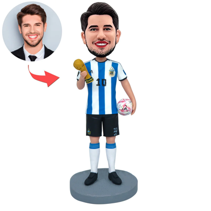 Picture of World Cup Stars Argentina Messi | Personalized Bobbleheads for the Special Someone as a Unique Gift Idea