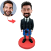 Picture of Man in Kilt and Tartan | Personalized Bobbleheads for the Special Someone as a Unique Gift Idea