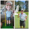 Picture of Man with Golf Bag | Personalized Bobbleheads for the Special Someone as a Unique Gift Idea